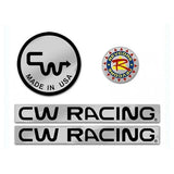 CW - Square Brace Seat post Black Decals - old school bmx - Bmx Products AU