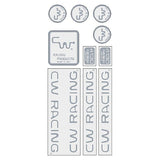 CW - ZX Series 82/84 Custom Chrome over clear Decal set - old school bmx - Bmx Products AU