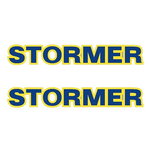CYC - STORMER blue down tube decal - old school bmx - Bmx Products AU