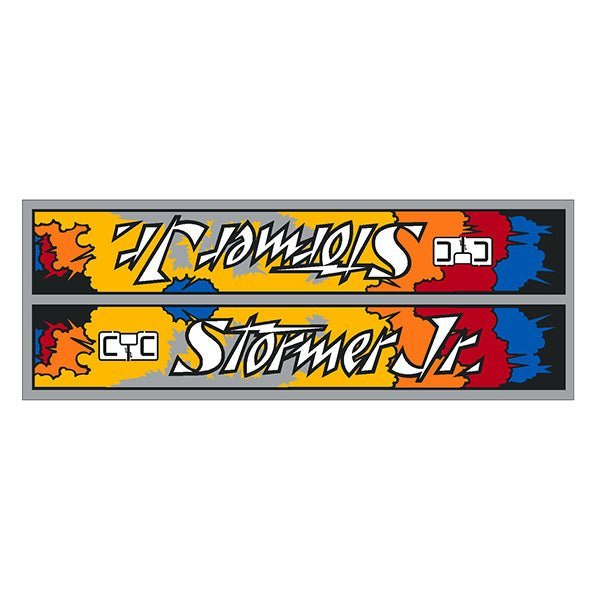 CYC - STORMER JR 4 color down tube decal - old school bmx - Bmx Products AU