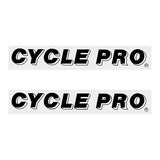 Cycle Pro - Black DROP SHADOW fork decals - old school bmx - Bmx Products AU