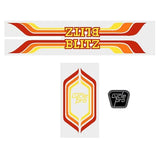 Cycle Pro - BLITZ - Red Orange decal set - old school bmx - Bmx Products AU