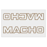 Cycle Pro - Macho Downtube gold on clear decal - old school bmx - Bmx Products AU