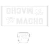 Cycle Pro - MACHO - White on clear decal set - old school bmx - Bmx Products AU