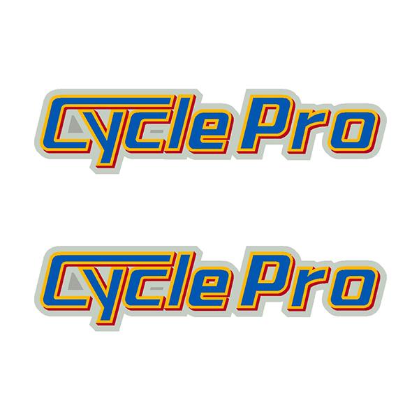 Cycle Pro - PRISM Blue orange fork decals - old school bmx - Bmx Products AU