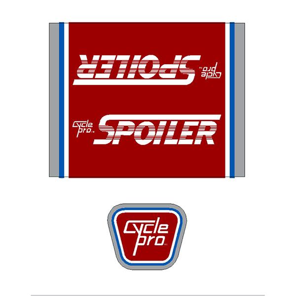 Cycle Pro - Spoiler decal set - old school bmx - Bmx Products AU