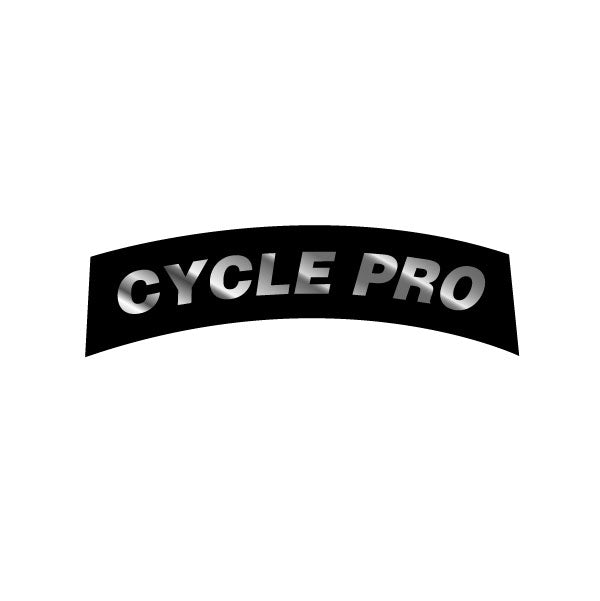 Cycle Pro - Viscount seat rear chrome decal - old school bmx - Bmx Products AU