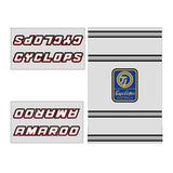 Cyclops - Amaroo BMX - decal set - old school bmx - Bmx Products AU