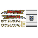 Cyclops - Amaroo PRISM BMX - decal set - old school bmx - Bmx Products AU
