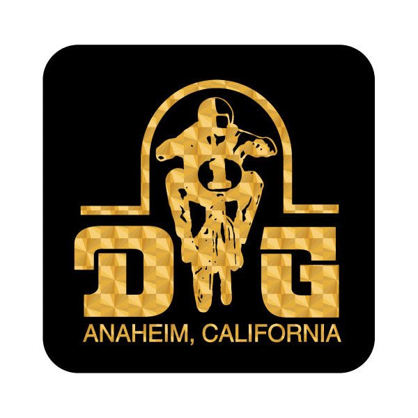 DG BMX Anaheim GOLD PRISM decal - Old school bmx - Bmx Products AU