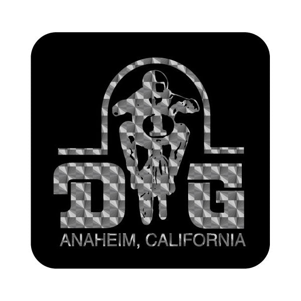 DG BMX Anaheim SILVER PRISM decal - Old school bmx - Bmx Products AU