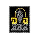 DG BMX Yellow GOLD PRISM decal - Old school bmx - Bmx Products AU