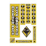 Diamond Back - 1981 - 82 Senior Pro - team GOLD snake decal set - Old school bmx - Bmx Products AU