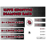 Diamond Back - 1983 Formula 1 decal set - Old school bmx - Bmx Products AU
