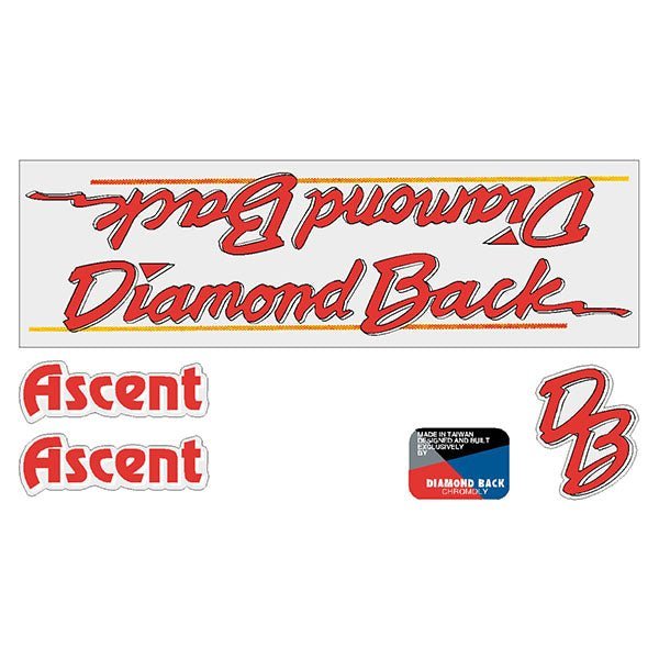 Diamond Back - 1986 ASCENT MTB decal set - Old school bmx - Bmx Products AU