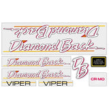 Diamond Back - 1986 Viper - for grey frame decal set - Old school bmx - Bmx Products AU