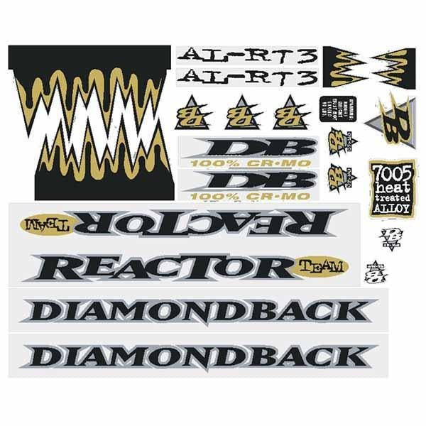 Diamond Back - 1997 Reactor Team decal set - Old school bmx - Bmx Products AU