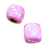 Diamond Back - Dice Tire Valve Caps (Pair) - Pink - old school bmx - Bmx Products AU