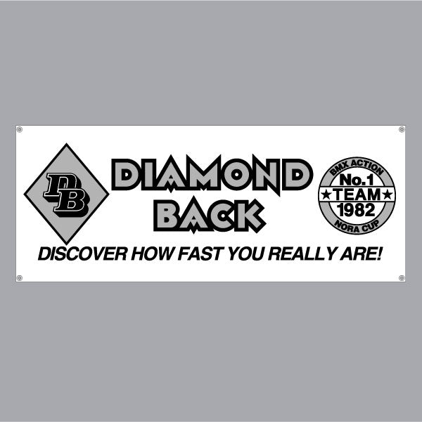 DIAMOND BACK - Discover how fast you are Banner - old school bmx - Bmx Products AU