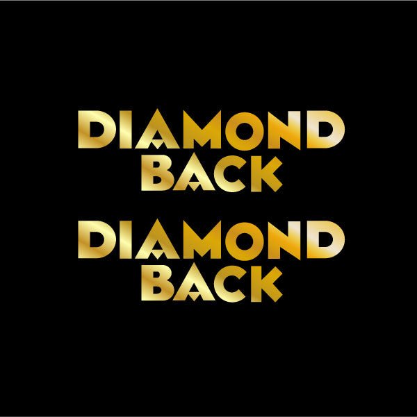 Diamond back - Gold - DIE CUT Seat decal set - Old school bmx - Bmx Products AU