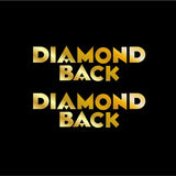 Diamond back - Gold - DIE CUT Seat decal set - Old school bmx - Bmx Products AU