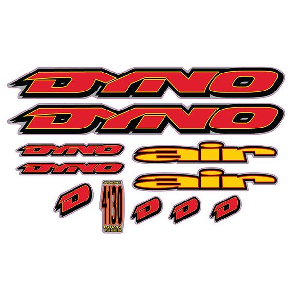DYNO - 1995 AIR decal set for Chrome frame - old school bmx - Bmx Products AU