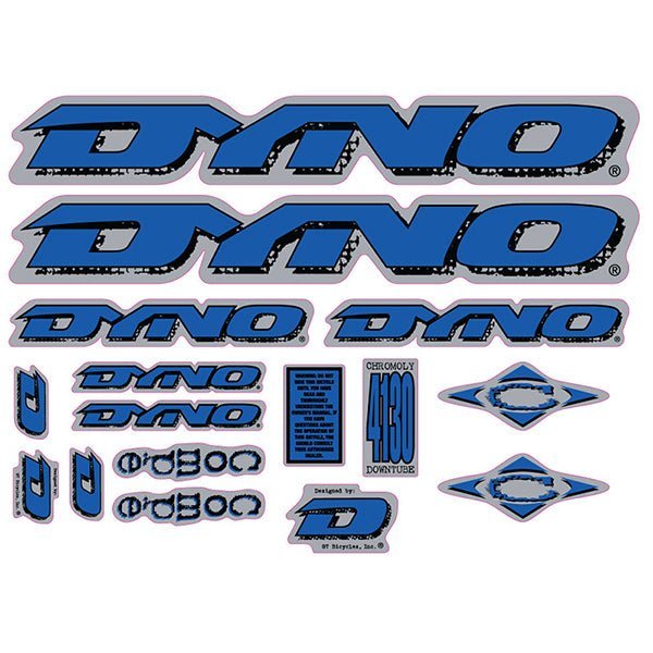 DYNO - 1997 Compe - for chrome frame decal set - old school bmx - Bmx Products AU