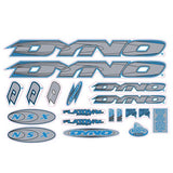 DYNO - 2000 NSX silver blue decal set - old school bmx - Bmx Products AU