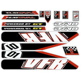 DYNO - 2001 VFR Black/Red for green frame decal set - old school bmx - Bmx Products AU