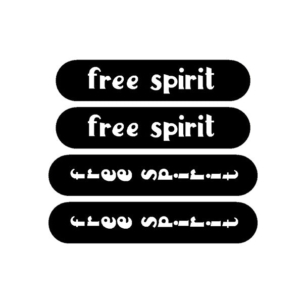 Free Spirit - bmx decal set - old school bmx - Bmx Products AU