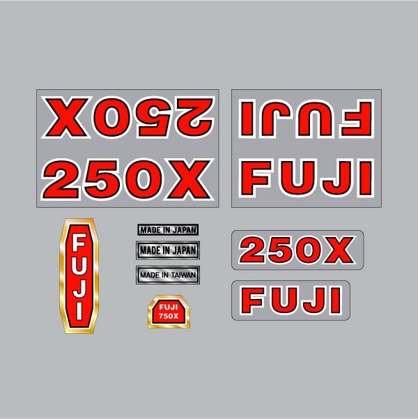 Fuji - 250X BMX decal set - old school bmx - Bmx Products AU