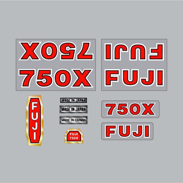 Fuji - 750X BMX decal set - old school bmx - Bmx Products AU