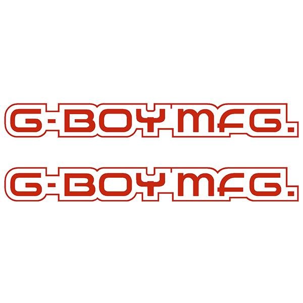 G - BOY manufacturing - RED Down tube decal set - old school bmx - Bmx Products AU