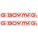 G - BOY manufacturing - RED Down tube decal set - old school bmx - Bmx Products AU