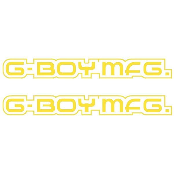 G - BOY manufacturing - YELLOW Down tube decal set - old school bmx - Bmx Products AU
