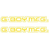 G - BOY manufacturing - YELLOW Down tube decal set - old school bmx - Bmx Products AU