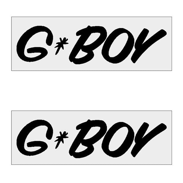 G - BOY Script - BLACK Horizontal decal pair - old school bmx - Bmx Products AU