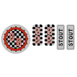 G - BOY - STOUT - BLACK decal set - old school bmx - Bmx Products AU