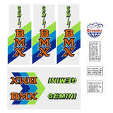 Gemini - Freestyle bmx decal set - old school bmx - Bmx Products AU