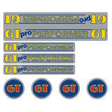 GT - 1984 - 85 Pro Performer BOLD - Chrome - decal set - Old school bmx - Bmx Products AU