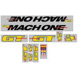 GT - 1990 Mach One - For Chrome frame decal set - Old school bmx - Bmx Products AU