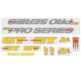 GT - 1990 Pro Series - For Black and Blue frame decal set - Old school bmx - Bmx Products AU