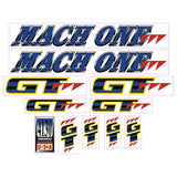 GT - 1991 Mach One - Clear - decal set - Old school bmx - Bmx Products AU