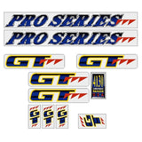 GT - 1991 Pro Series for Chrome frame decal set - Old school bmx - Bmx Products AU