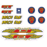 GT - 1993 Mach One - For Black frame - decal set - Old school bmx - Bmx Products AU
