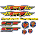 GT - 1994 Interceptor - for chrome frame - decal set - Old school bmx - Bmx Products AU
