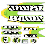 GT - 1999 Bump decal set - Green Yellow for Blue frame - Old school bmx - Bmx Products AU