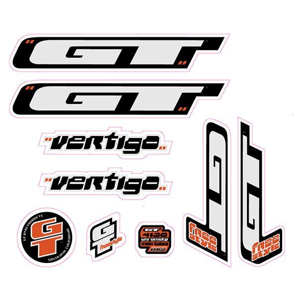 GT - 2000 - VERTIGO - decal set - Old school bmx - Bmx Products AU