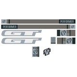 GT - 2003 Performer - for blue frame - decal set - Chrome frame - Old school bmx - Bmx Products AU