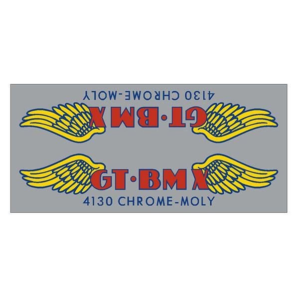 GT - 4130 chrome - LARGE frame decal - Old school bmx - Bmx Products AU